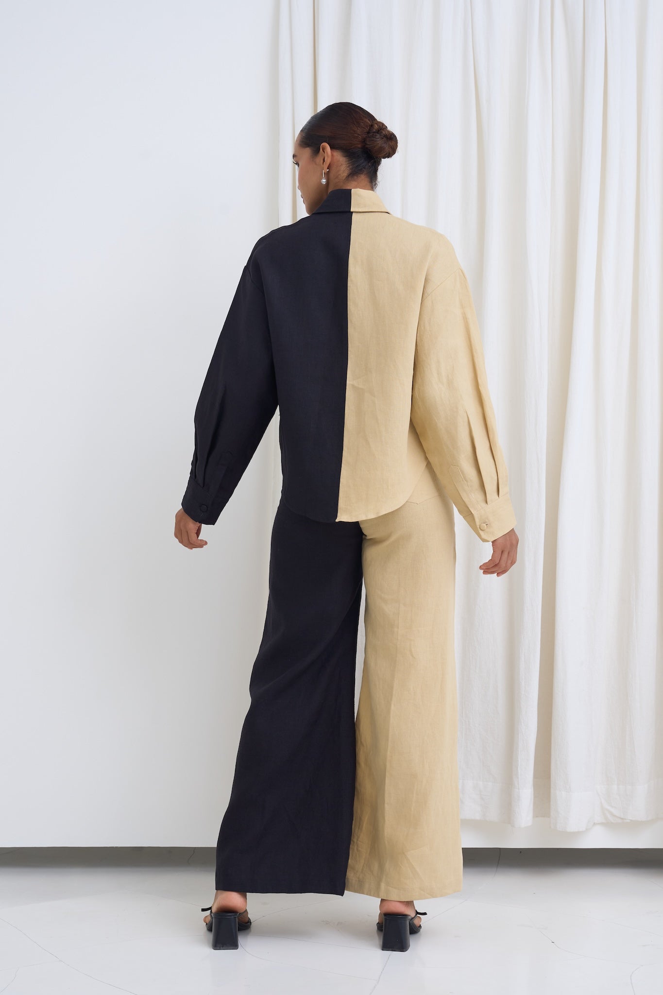 The Two Tone Wide Leg Trouser