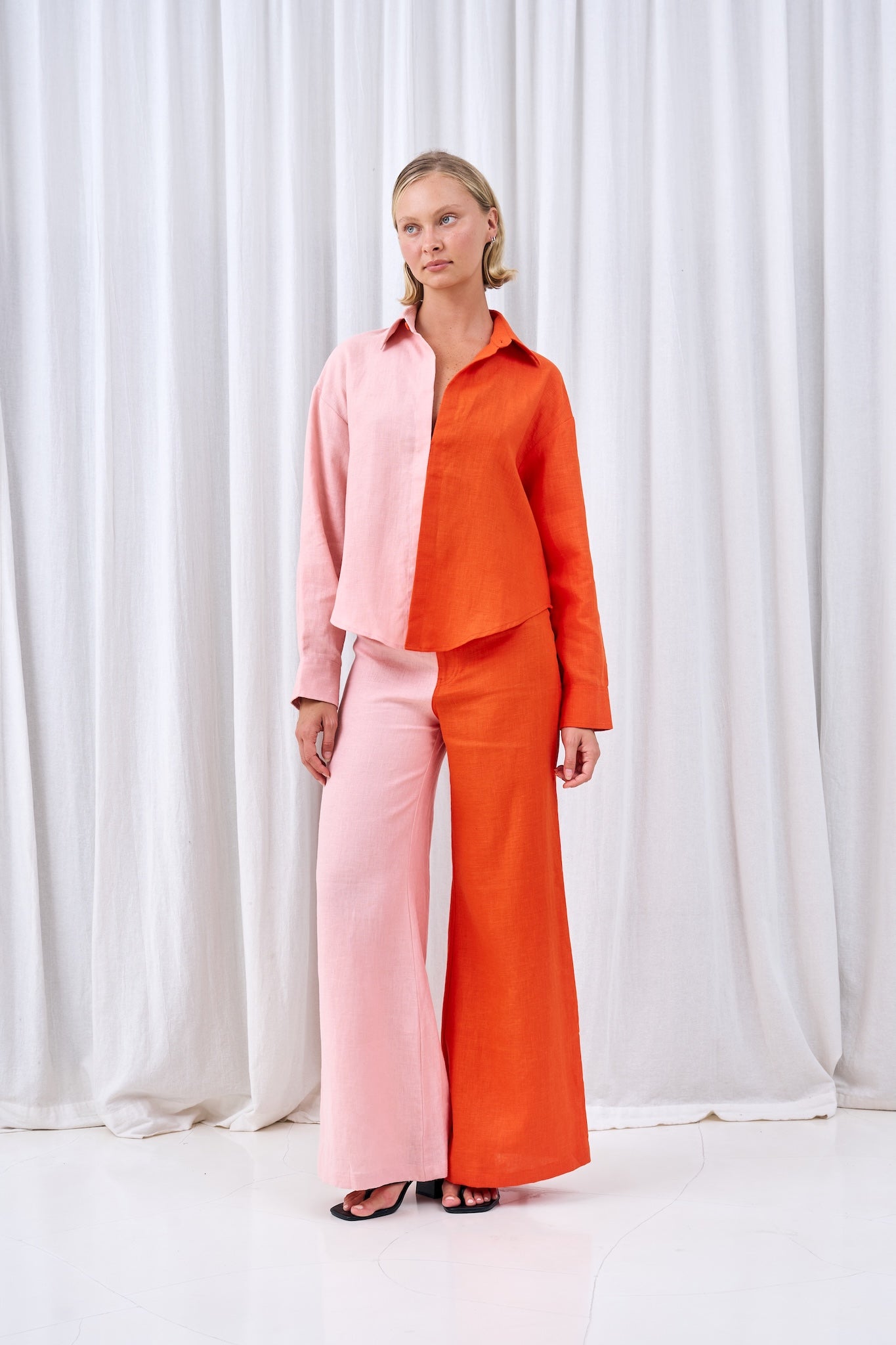 The Two Tone Wide Leg Trouser