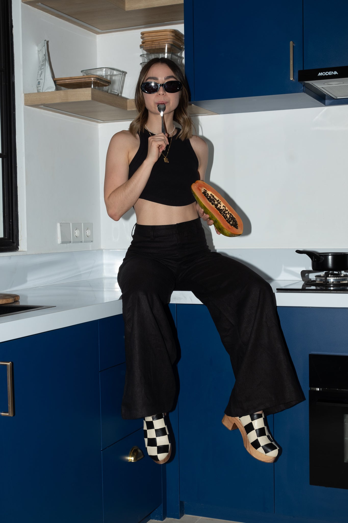 The Linen Wide Leg Trouser