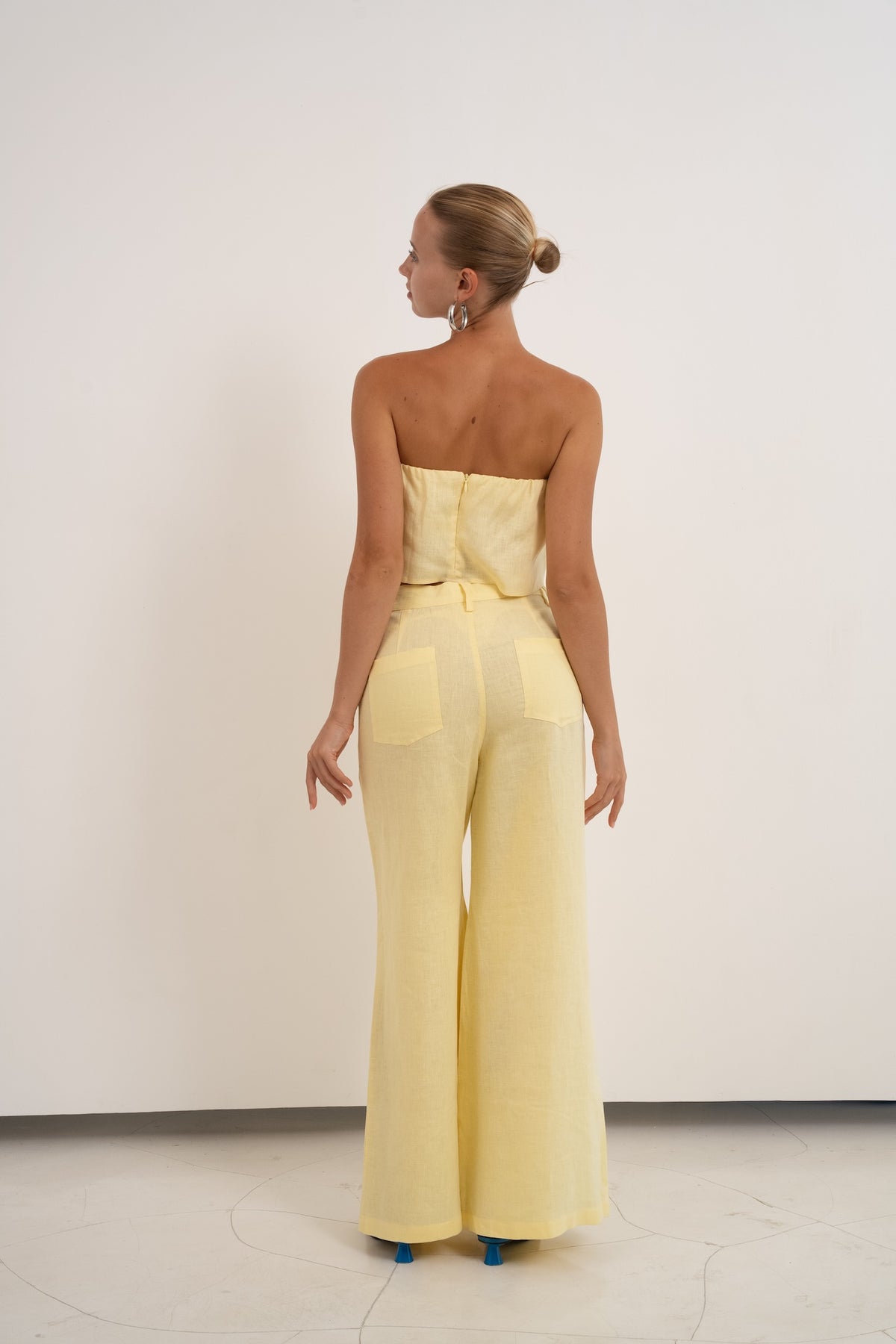 The Linen Wide Leg Trouser