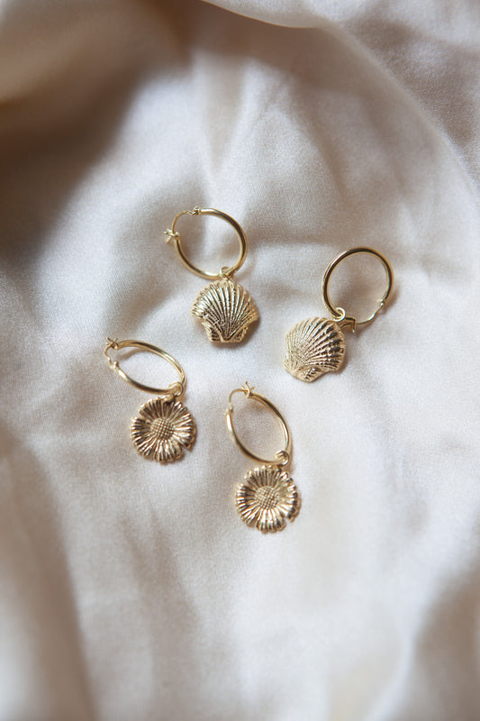 The Little Shell Hoops - Gold